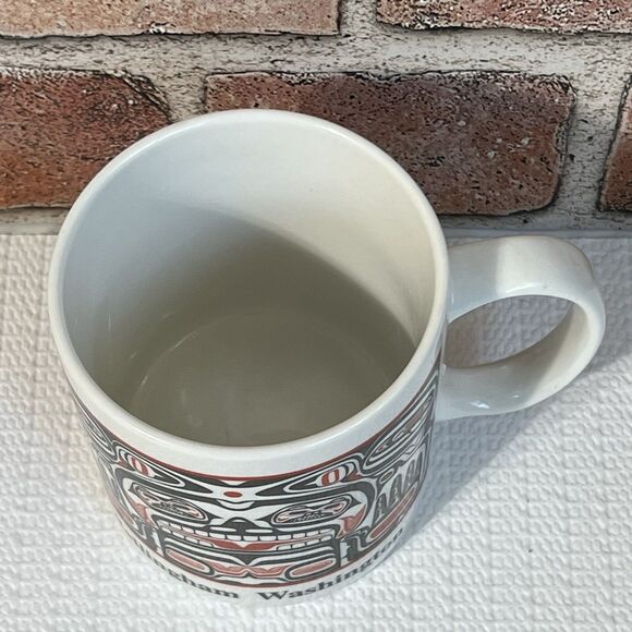 Bellham Washington Ceramic Coffee Mug 14 oz Multi Native American Tribal Art - Picture 8 of 11